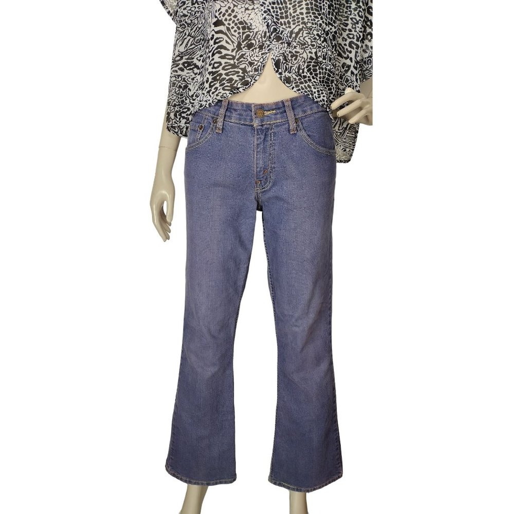 Levis Purple Stretch Low Rise Bootcut Misses 8 Short